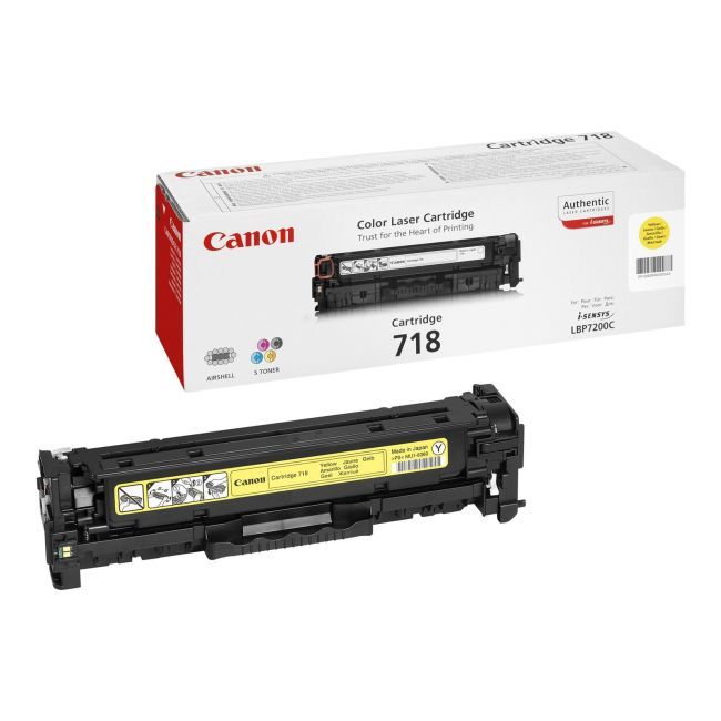 Cartus toner Canon 2659B002AA ,Galben ,2 900 pagini ,Original (CRG718Y)