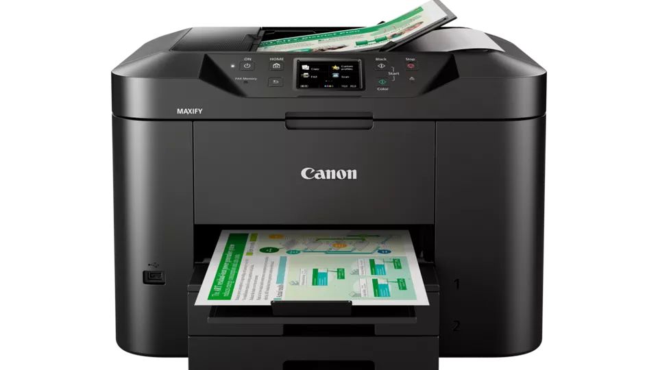 Imprimanta multifunctionala inkjet color Canon MB2750, A4, duplex, ADF, USB 2.0, Wi-Fi, 24 ppm negru, 15.5 ppm color