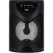 Boxa portabila Akai ABTS-704, Bluetooth 4.2, radio FM, 1x port USB pentru mp3 player, 1x slot card TF, lumini LED, baterie reincarcabila, 1x slot pentru microfon, timp de incarcare 2 ore, timp de folosire 1.5 ore la volum maxim