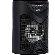 Boxa portabila Akai ABTS-704, Bluetooth 4.2, radio FM, 1x port USB pentru mp3 player, 1x slot card TF, lumini LED, baterie reincarcabila, 1x slot pentru microfon, timp de incarcare 2 ore, timp de folosire 1.5 ore la volum maxim