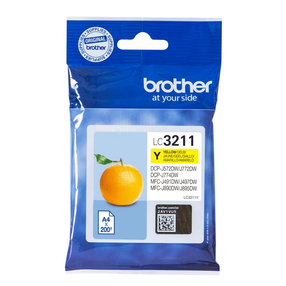 Cartus cerneala Brother LC3211Y ,Galben ,200 pagini ,Original (LC3211Y)
