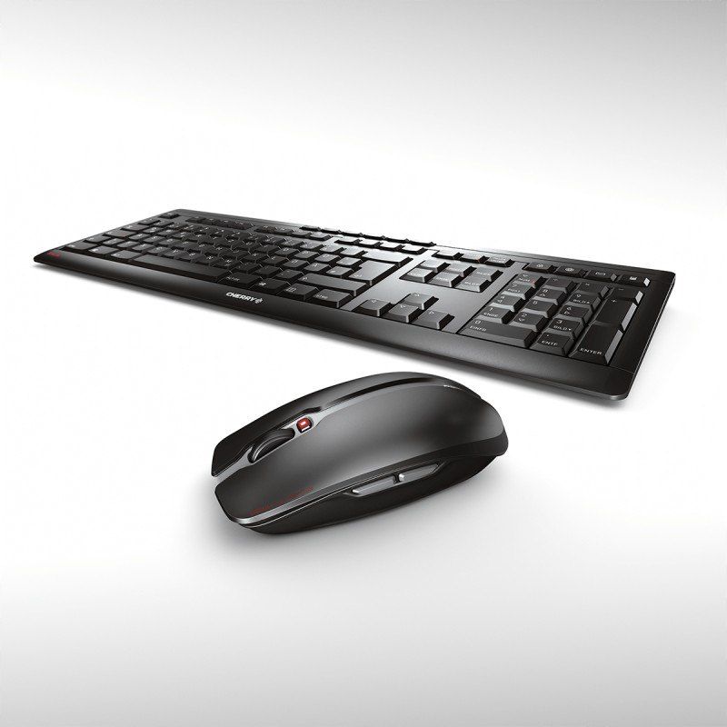 Cherry Desktop STREAM [US/EU] Wireless black US-Layout mit EUR-Symbol