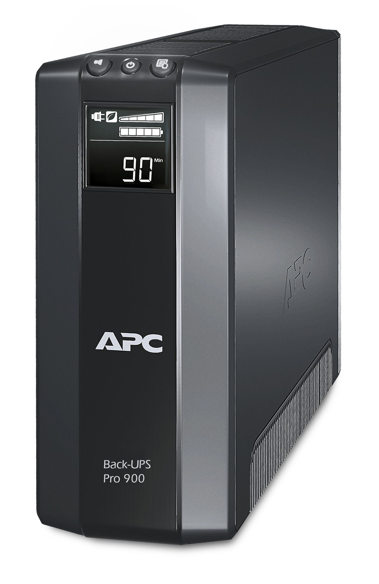 UPS APC BR900G-GR, 900 VA, 540 W, line-interactive, 5x Schuko, 24V 7Ah Baterie cu plăci de plumb şi acid, LCD, Tower, Negru