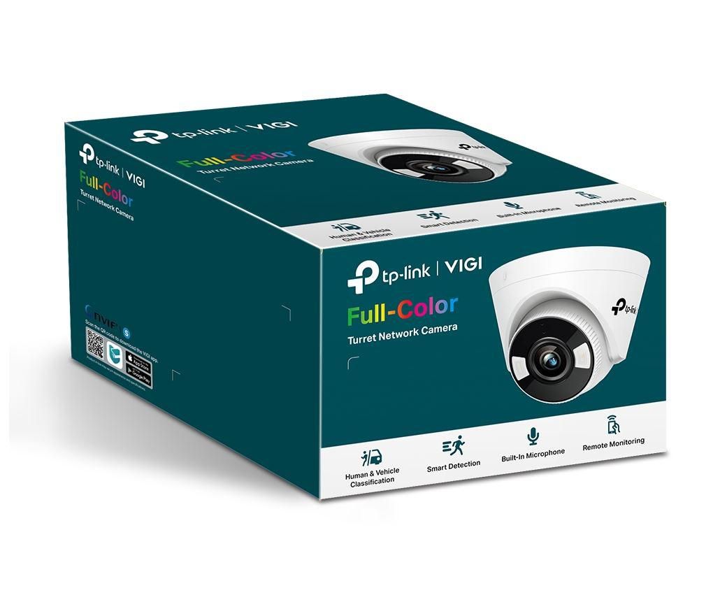 TP-LINK VIGI 3MP Indoor Turret Network Camera,VIGI C430(2.8mm), 1/2.8  Progressive Scan CMOS, obiectiv: 2.8mm, F1.6,  unghi vizualizare  Horizontal FOV: 107.5°, Vertical FOV: 57.2°, Diagonal FOV: 128.7°distanta IR: 30mm, interfata : 1 x RJ45 10/100M.