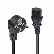 Cablu alimentare Lindy  Schuko (T) - C13 (M), 3 m, negru