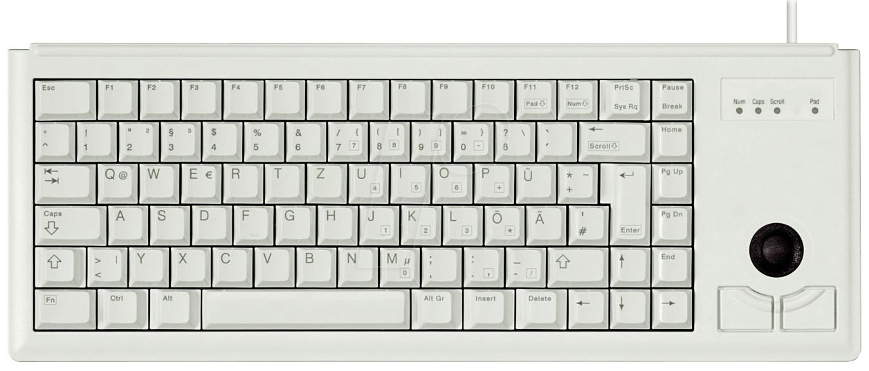 Cherry Keyboard G84-4400 [DE] grey 19-Zoll