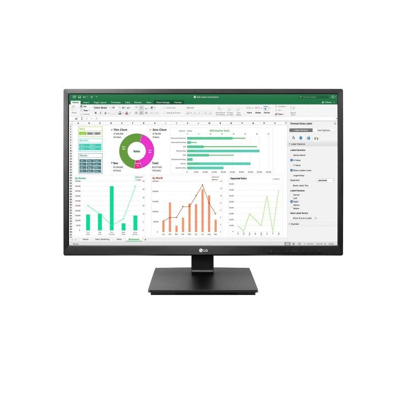 Monitor 27 inch LED LG Electronics 27BN55UP-B 3840 x 2160 pixeli, 60 Hz, 5 ms, Negru