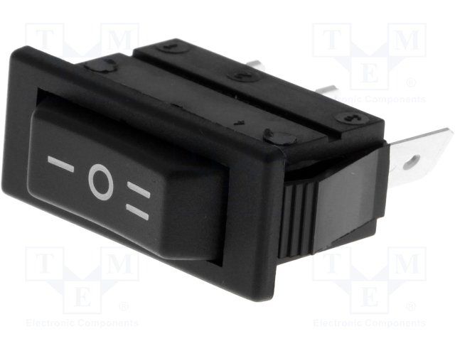 3 pole switch 250V 10A 1 black button 3 positions
- 11 x 30mm
Packaging: bulk 1 pc.