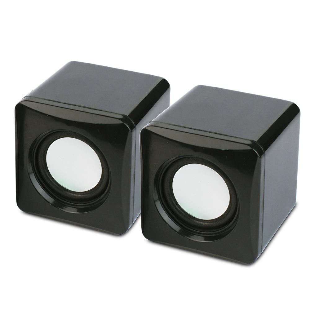 Speakers 2.0 2x3W RMS USB power supply
- dimensions: 70 x 70 x 54mm
Packaging: box 1 set
