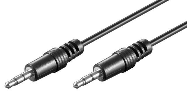 Audio cable 2.5m 3.5mm Male stereo jack to 3.5mm Male stereo jack, copper conductor 
- shielding 28 wires
Packaging: bulk 1 pc.
