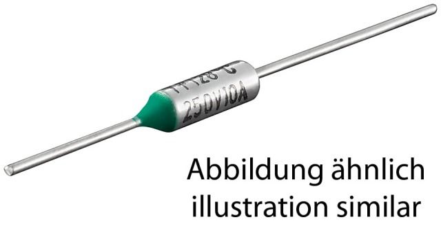 Thermal fuse 250V 10A 109°C
Packaging: bulk 1 pc.