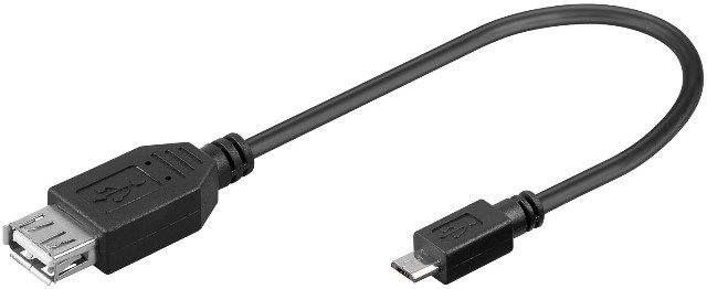 USB cable 0.1m A female to 5 pin micro B male with OTG function
- for tablets and SMART phones
Packaging: bulk 1 pc.