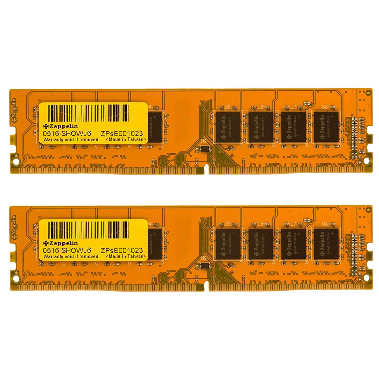 Memorie Zeppelin 16 GB DDR4 3200 MHz kit 2 x 8 GB, Galben