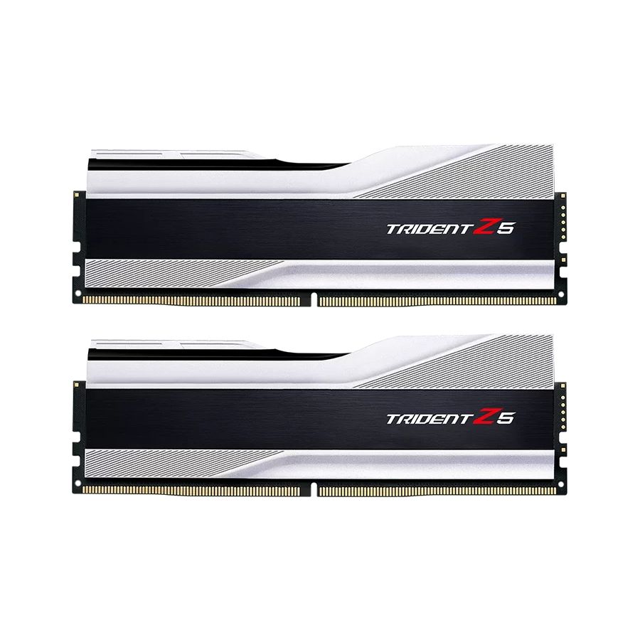 Memorie G.Skill Trident Z5 32 GB DDR5 6400 MHz CL32, kit 2 x 16 GB, XMP 3.0, Alb-negru
