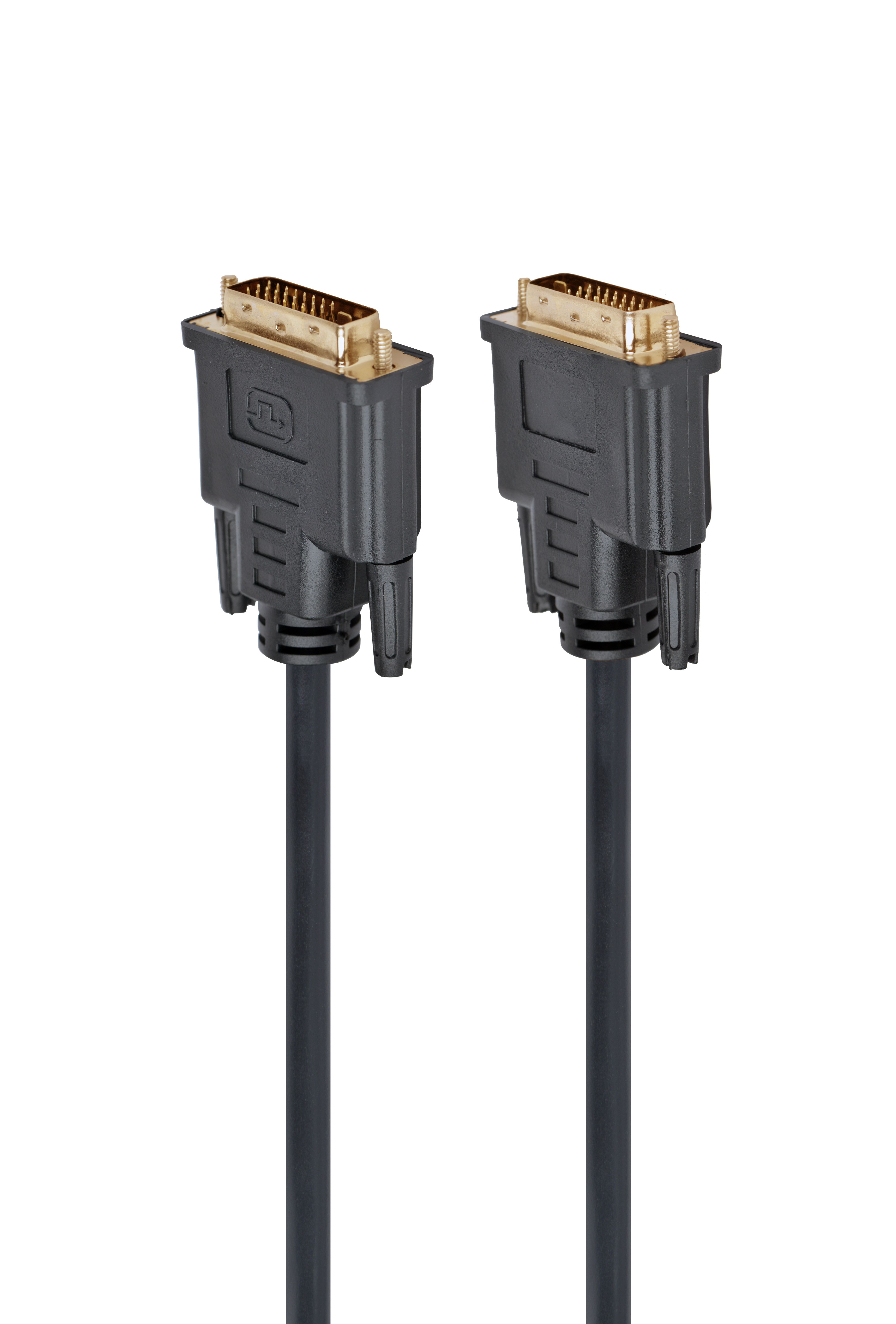 CABLU video GEMBIRD, DVI-D DL (T) la DVI-D DL (T), 3m, negru,  CC-DVI2-BK-10  (include TV 0.8lei)
