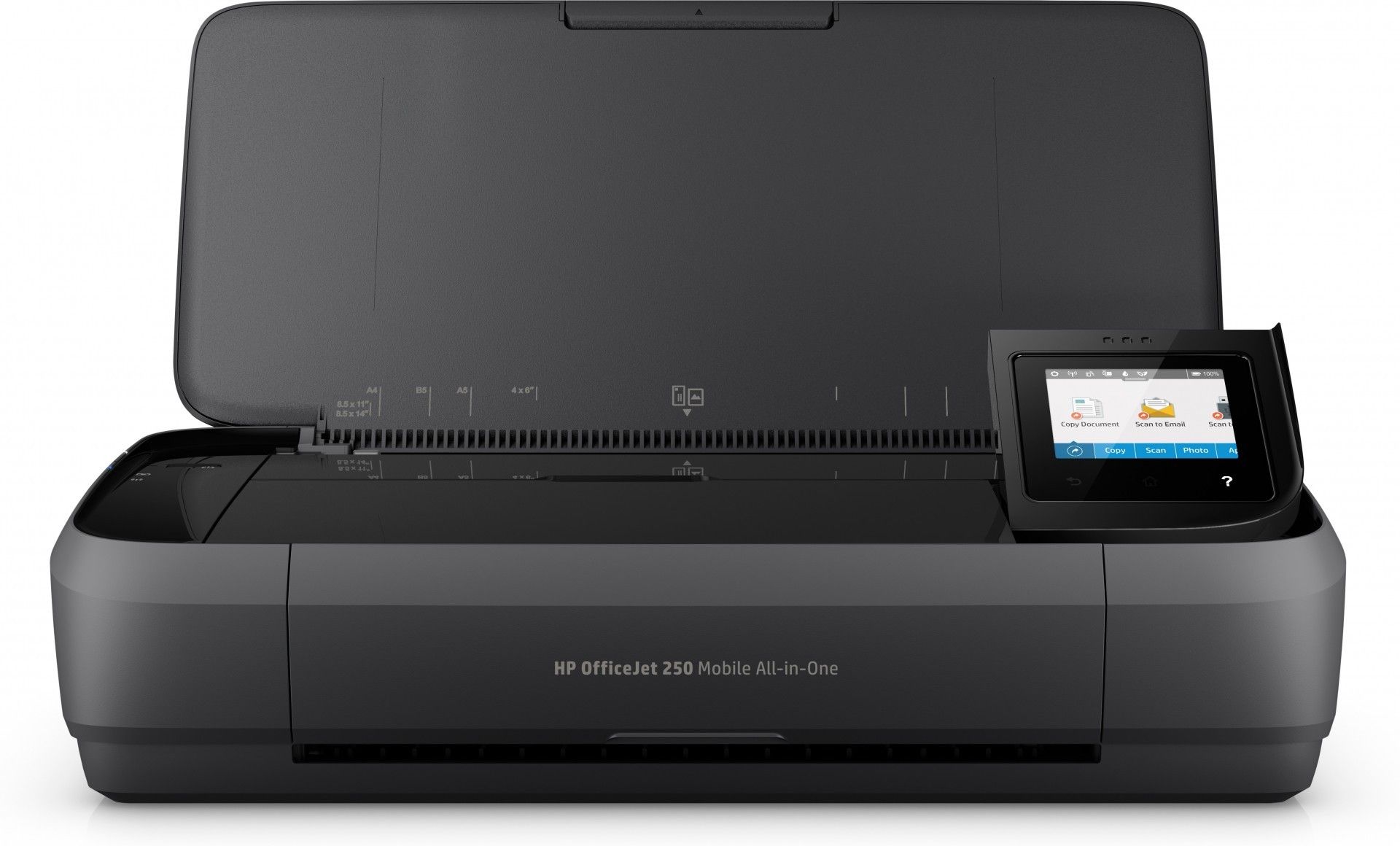 Imprimanta inkjet color HP OfficeJet 250 Mobile, A4, ADF, USB 2.0, Wi-Fi, Bluetooth, NFC, 9 ppm negru, 7 ppm color