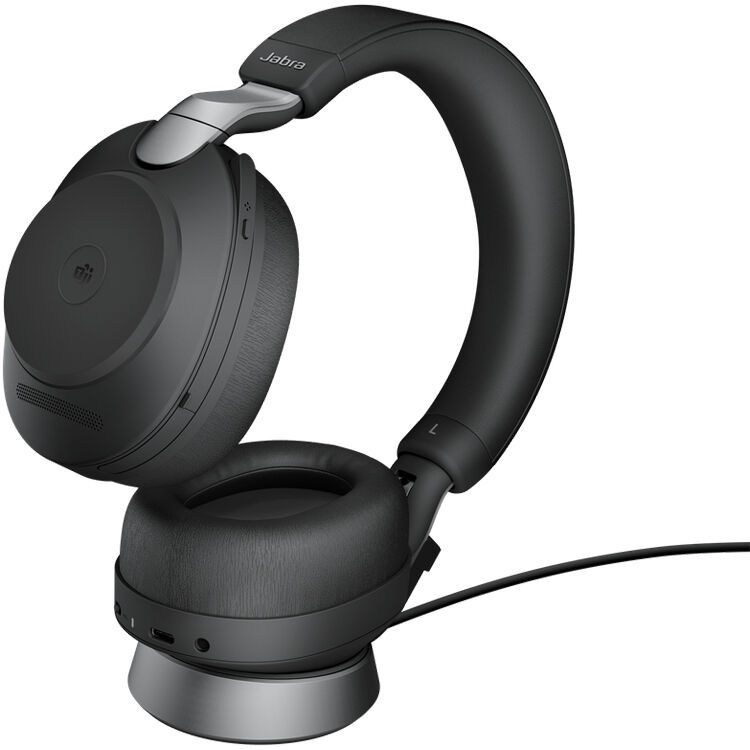 JABRA Evolve2 85 Link380a MS Stereo Stand Black