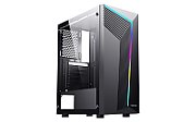 CARCASA  SPACER - gaming, Middle Tower, ATX,  WARRIOR , fara sursa, sticla securizata, USB 2.0 x 2, USB 3.0 x 1, HD Audio x 2, PSU shroud, banda LED RGB,  black  SPCS-GC-WARRIOR