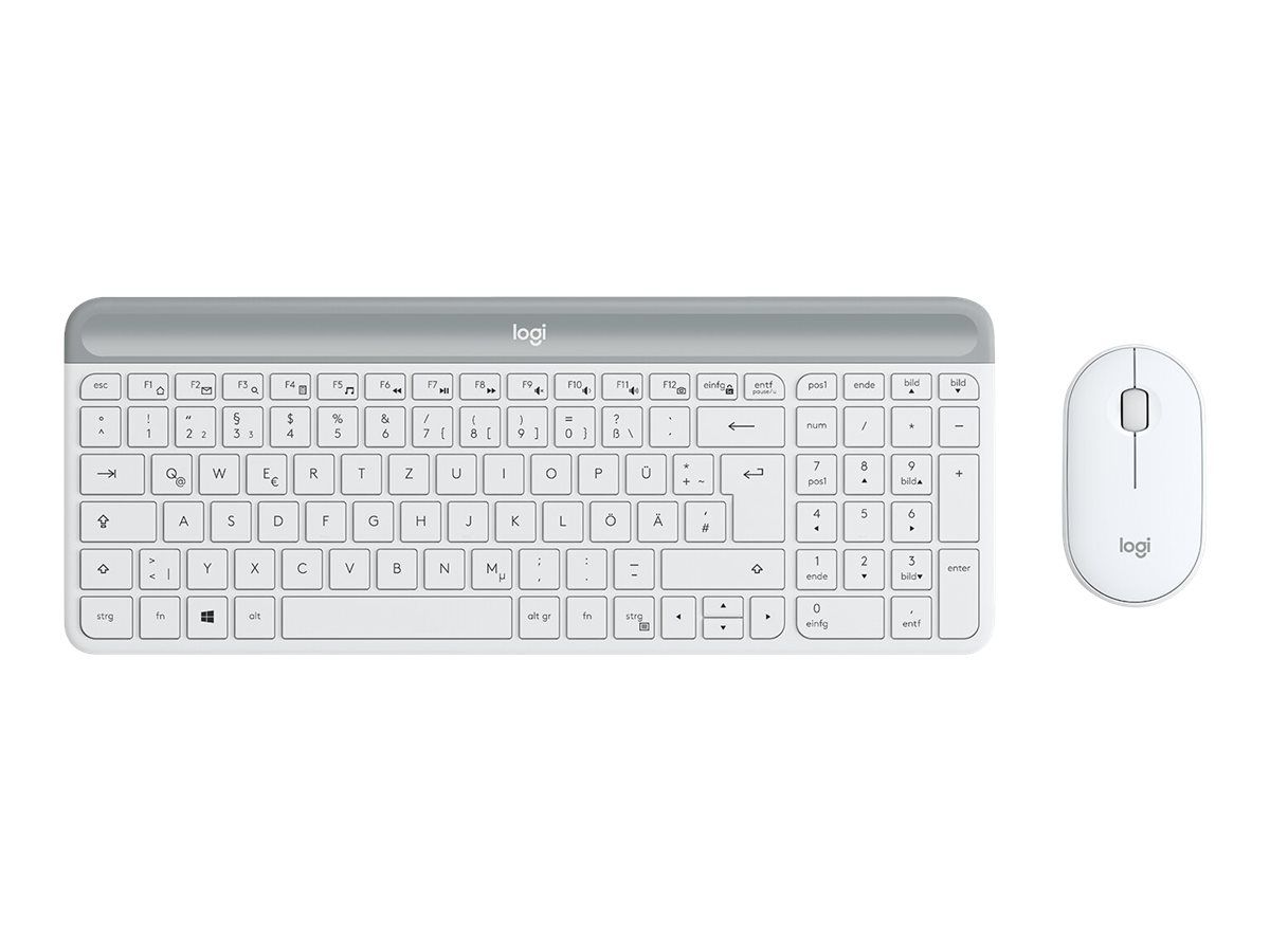 Logitech Desktop MK470 Wireless compact [DE] white+++