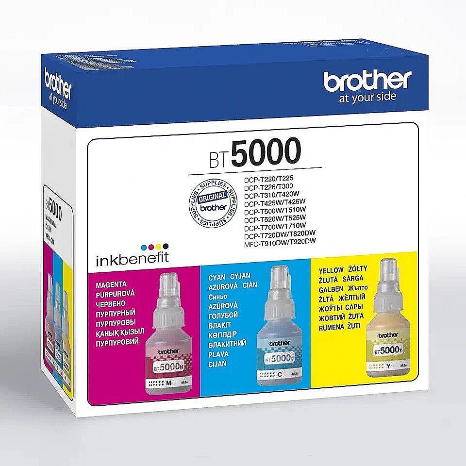 Cartus cerneala Brother BT5000CLVAL ,Color ,20000 pagini ,Original (BT5000CLVAL)