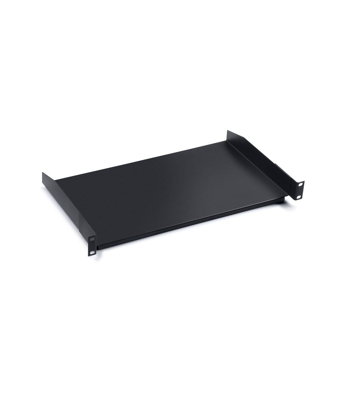 Raft fix Spacer 19-inch, 1U, adancime 190 mm, max 25 kg, negru
