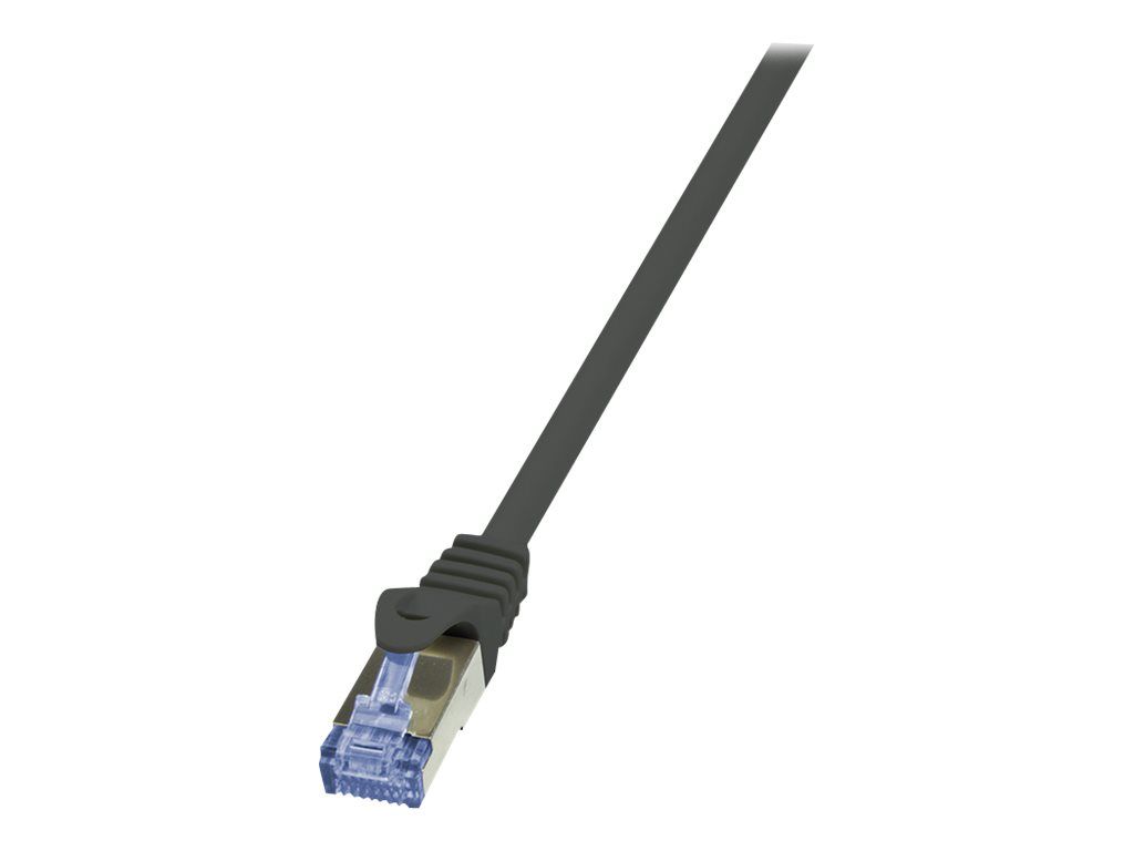 PATCH CORD S/FTP LOGILINK Cat7, LSZH, cupru, 600MHz, mufe RJ45 Cat6a, 1.5 m, negru, AWG26, dublu ecranat  CQ4043S  (timbru verde 0.18 lei)