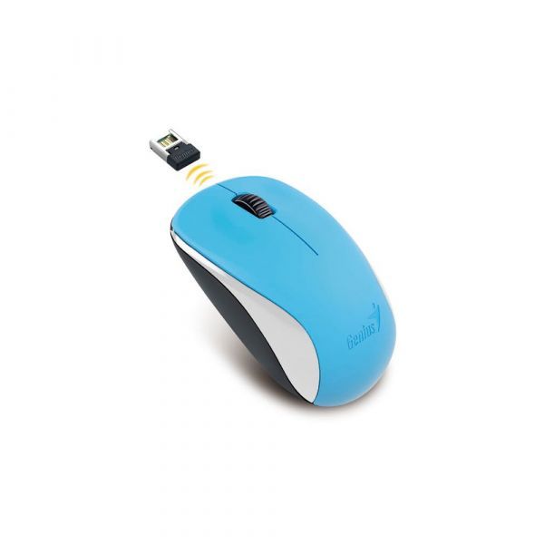 Mouse Genius NX-7000 wireless, PC sau NB, wireless, 2.4GHz, optic, 1200 dpi, butoane/scroll 3/1, albastru