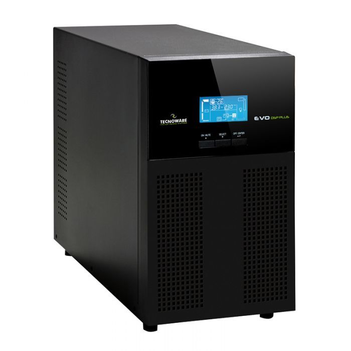 UPS TecnoWare FGCEDP3602IEC, 3600VA, 3240 W, on-line, 4x C13, 1x USB, 12V/9Ah 21 – 30 min., LCD, Tower, Negru