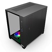 CARCASA NJOY PC AURA Mid Tower ATX, psu not included, Ventilatoare incluse 1x 120 mm spate, 3x 120 mm stanga, 3x 120 mm jos