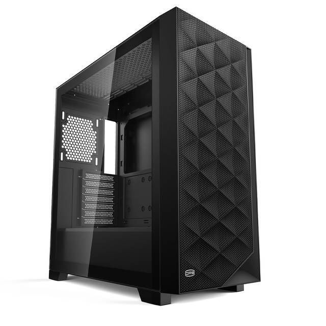 CARCASA PCCOOLER, Middle Tower, ATX, fara sursa, sticla securizata, 3 ventilatoare incluse, iluminare ARGB, negru, USB 3.2 gen 2 x 2, mic, audio,  C3D510 ARGB BK