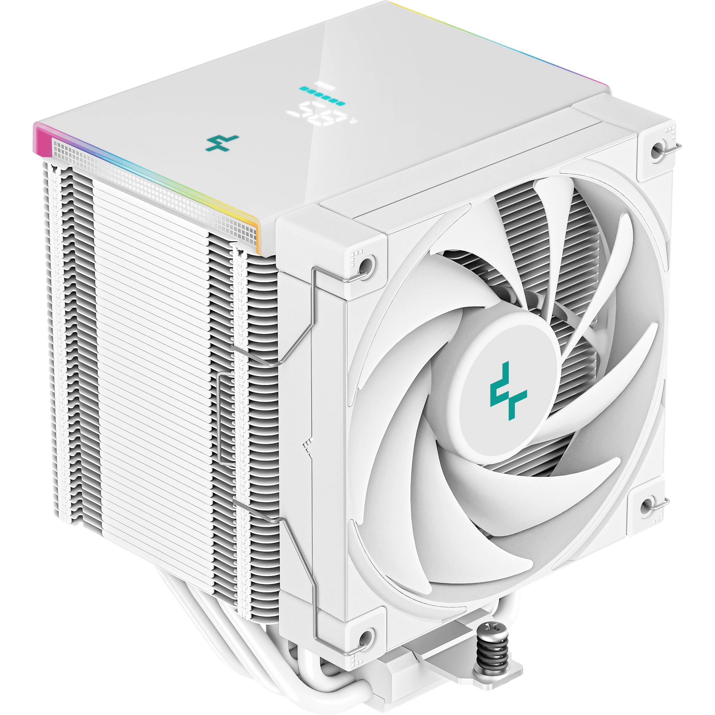 Cooler Deepcool  AK500S WH , compatibil skt. Intel si AMD, racire cu aer, ventilator 120 mm, 1850 rpm, inaltime cooler 158mm, 5 heatpipe,   R-AK500S-WHADMN-G  (timbru verde 0.8 lei)
