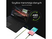 Green Cell KABGCSET06 lightning cable 2 m Black