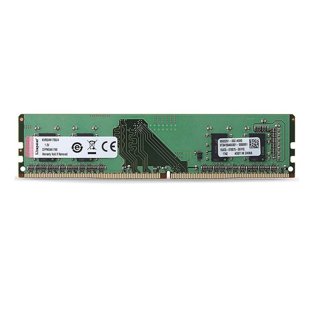 Memorie Kingston ValueRAM 4 GB DDR4 2400 MHz CL17, Kit Nu, Verde