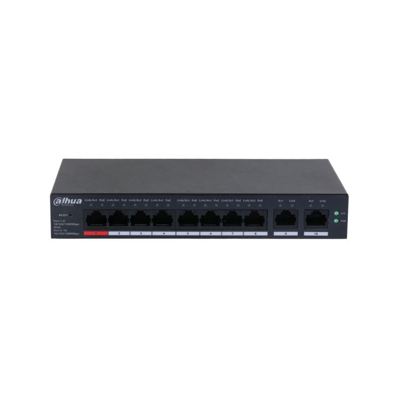 Switch Dahua CS4010-8GT-110, 10 porturi 10 / 100 / 1000 MBs