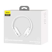 CASTI Baseus Encok D02 PRO, utilizare multimedia, smartphone, over the ear, pliabile, microfon pe casca, conectare prin Bluetooth 5.0, alb  NGTD010302  (timbru verde 0.18 lei) - 6932172611699