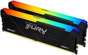 Memorie Kingston FURY Beast 32 GB DDR4 3600 MHz CL18, kit 2 x 16 GB, XMP 2.0, Negru, RGB