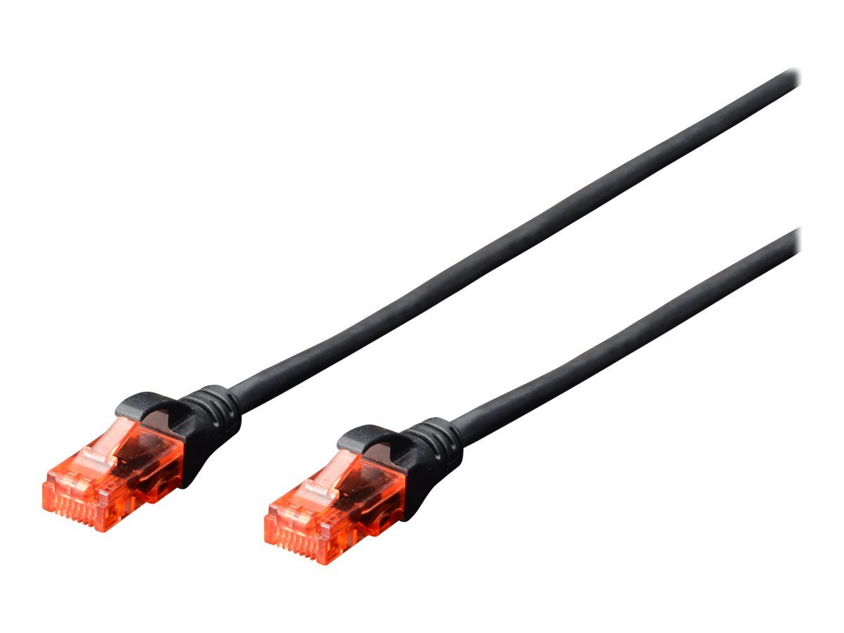 CAT 6 S-FTP patch cord, Cu, LSZH AWG 27/7, length 0.5 m, color black