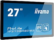 IIYAMA Monitor 27  PCAP Bezel Free 10-Points Touch, 1920x1080, IPS panel, DVI, HDMI, DisplayPort, 425cd/m² (with touch), 1000:1, 5ms, Landscape, Portrait or Table mount, USB Touch Interface, VESA 100x100 and 200x100, Speakers 2x3W, MultiTouch