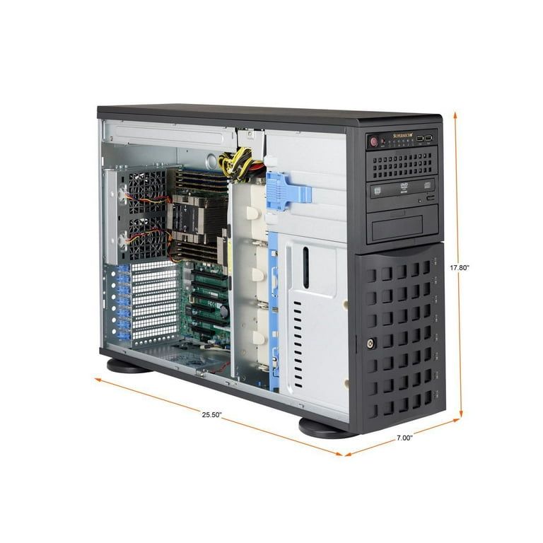 Supermicro CSE-745BAC-R1K23B carcase PC Full Tower Negru 1230 W