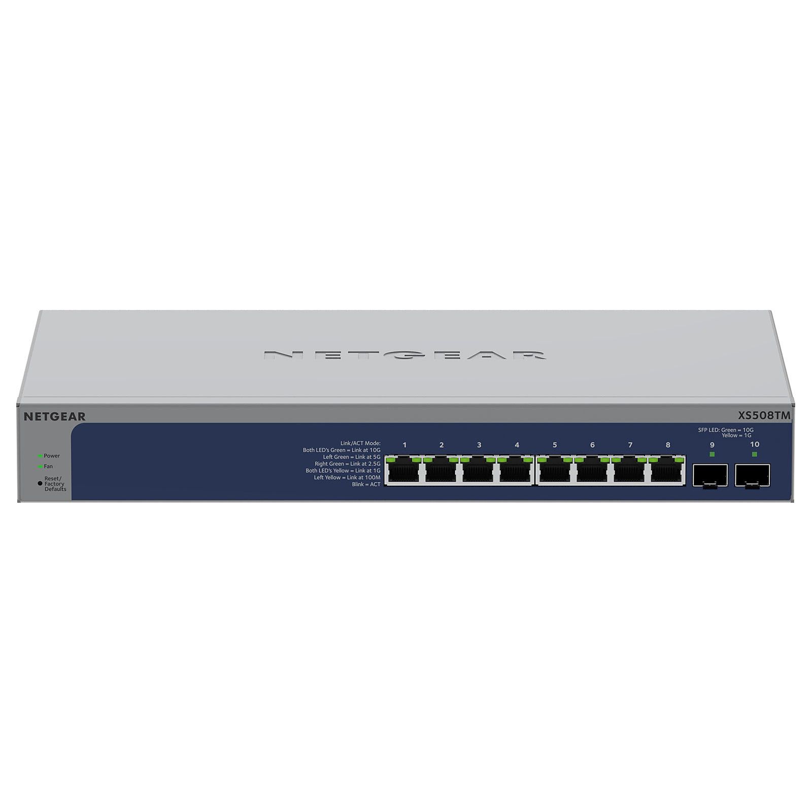 Switch NetGear XS508TM-100EUS, 8 porturi 100 / 1000 / 10000 MBs