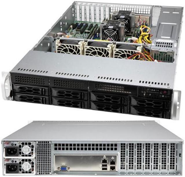 Supermicro CSE-LA25TQC-R609LP carcase PC Cabinet metalic Negru 600 W