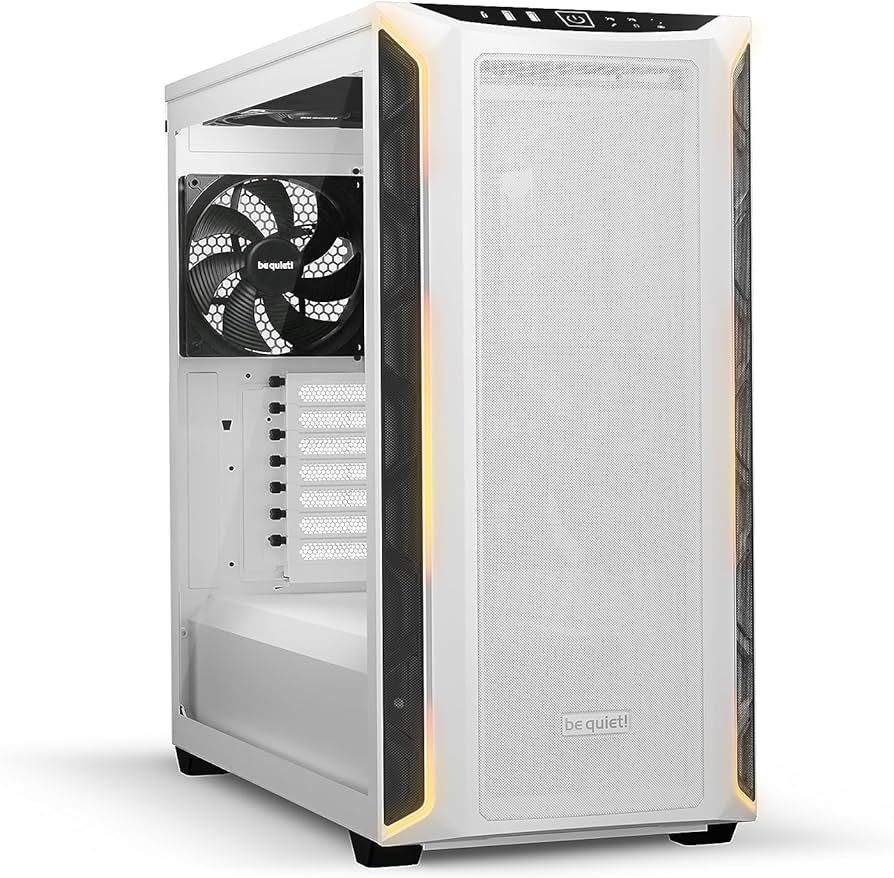 CARCASA be quiet!  SHADOW BASE 800 , Middle Tower, ATX, fara sursa, 3xfan, USB 3.2 gen 1 x 2, USB Type-C x 1, audio+mic, PSU shroud, 7 sloturi expansiune, iluminare ARGB, alb,  BGW62  (timbru verde 0.32lei)