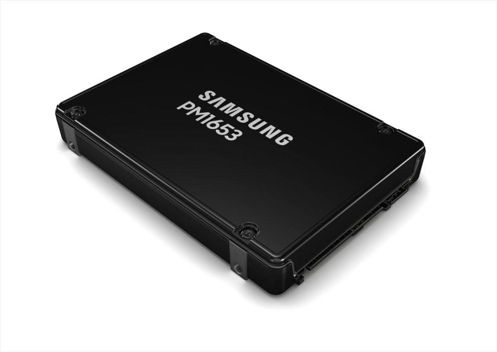 SSD server Samsung PM1653 7.68 TB, 2.5 inch, SAS 24G, V-NAND TLC, 1.0 DWPD