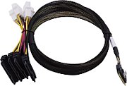 Adaptec Kabel SFF8654 -> SFF8639 4xU.3 intern 0.8m SlimSAS - 4SFF-8639 ×2 U.3 tri-mode SAS/SATA/NVMe