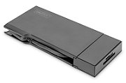 Universal Docking Station, USB 3.0, 7-Port, Travel 2x Video, 2x USB 3.0, RJ45, 2x Card Reader