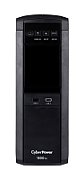 UPS Cyber Power CP1600EPFCLCD, 1600 VA, 1000 W, cu management, line-interactive, 6x Schuko, 1x C14, 1x RJ45, 1x USB, Sealed Lead-acid, 9.7 minute (50% sarcina), LCD, Tower, Negru