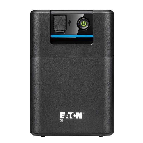 UPS Eaton 5E700UF, 700 VA, 360 W, cu management, line-interactive, 2x Schuko, 1x USB, 12 V / 7Ah Sealed Lead-acid, LED, Tower, Negru