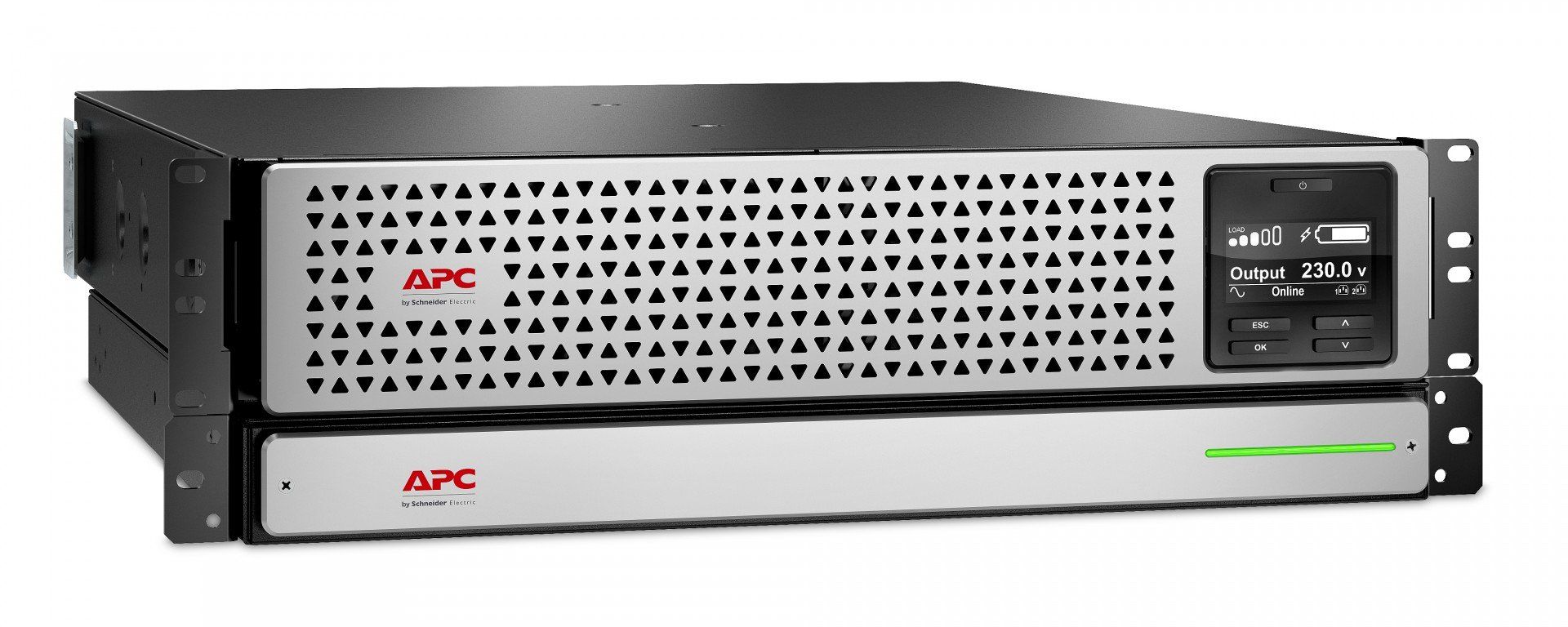 UPS APC SRTL1000RMXLI-NC, 1 kVA, 900 W, on-line double-onversion, 8x C13, 1x C14, 1x RJ45, 2x USB, Lithium-ion, LCD, Tower/Rack 3U, Negru/argintiu