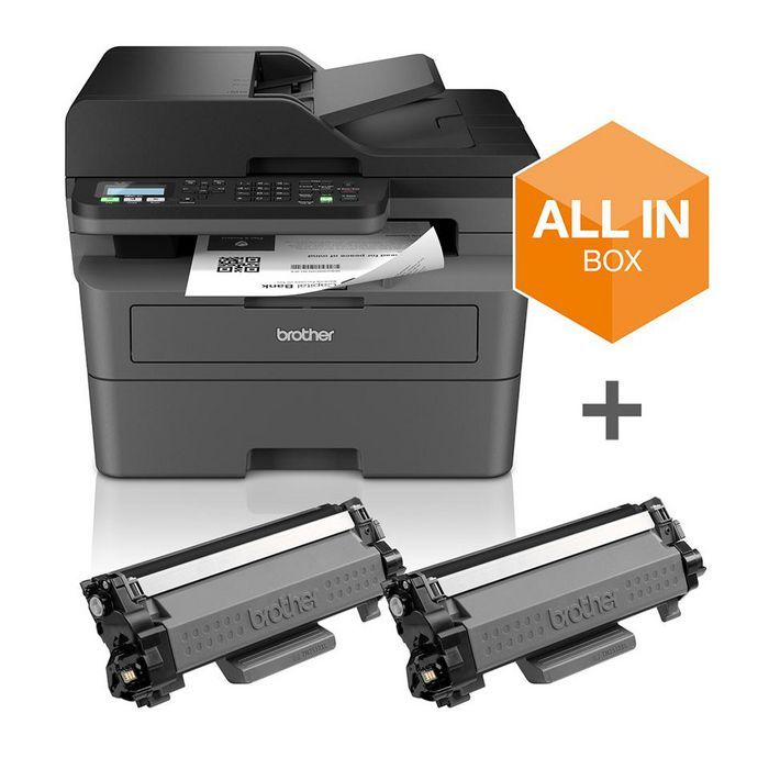 Imprimanta multifunctionala laser monocrom Brother MFC-L2827DWXL, A4, USB 2.0, Wi-Fi, 32 ppm