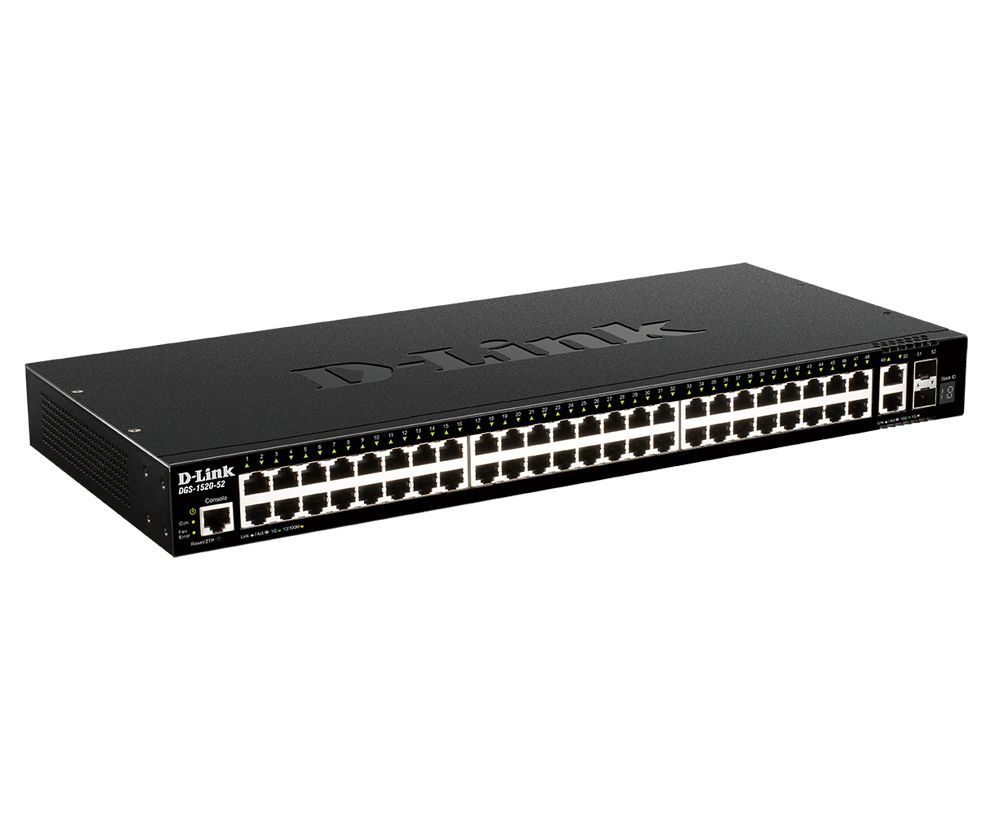 Switch D-Link DGS-1520-52/E, 50 porturi 10/100/1000 Mbps